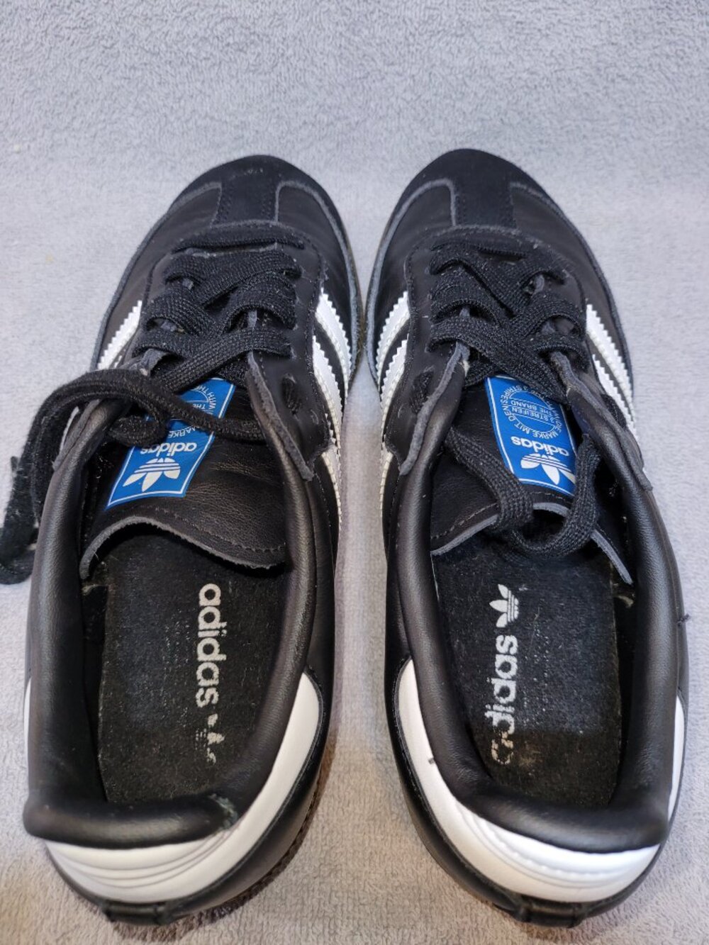 Adidas Samba OG Black Clear Granite Women's Leather Women's Size 6 Shoes IG9031 - Picture 6 of 16